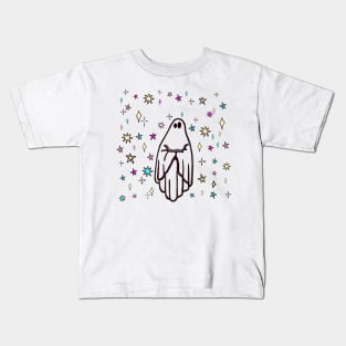 Lonely Ghost in the Stars Kids T-Shirt